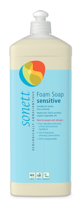 Sonett Organic Hand soap Sensitive 1L (For Sensitive Skin children & Adults)